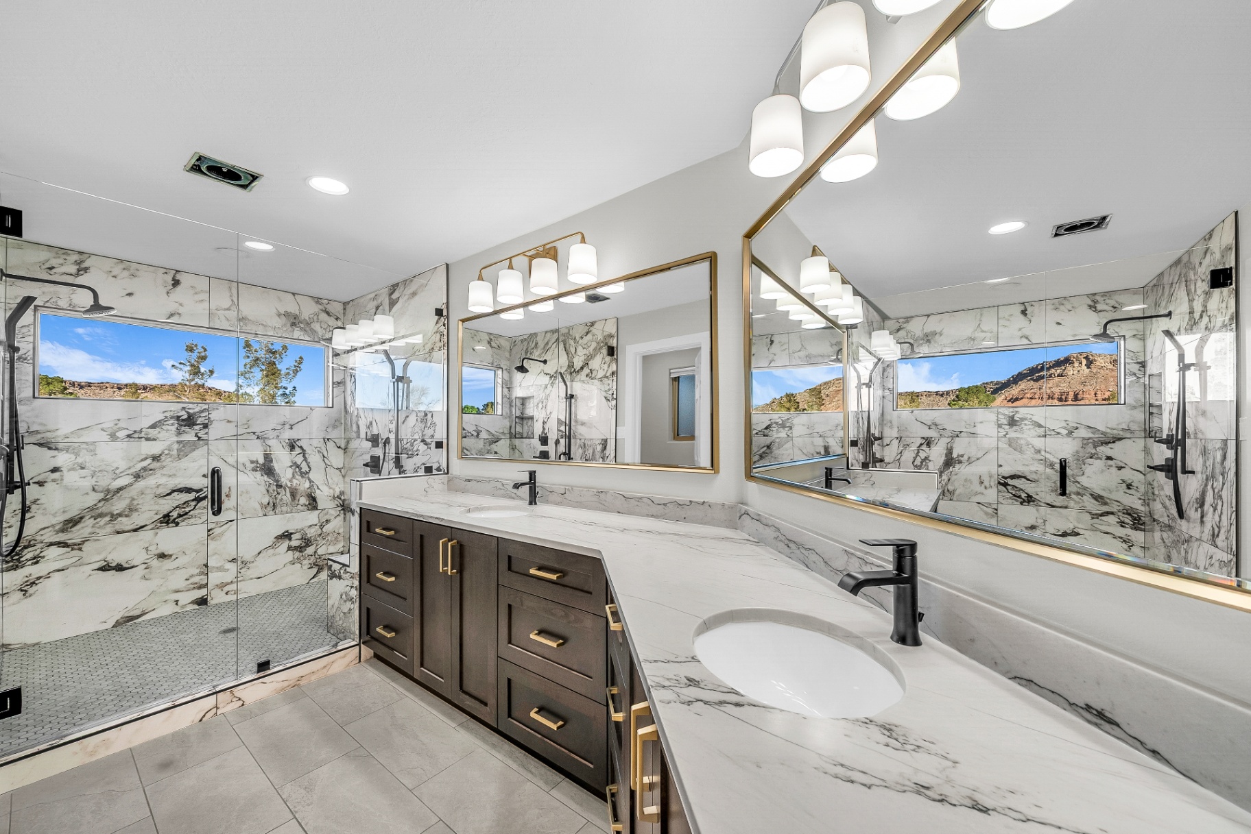 Spa Master Bath — Panoramic Red Rock View